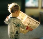 Baby with Paper